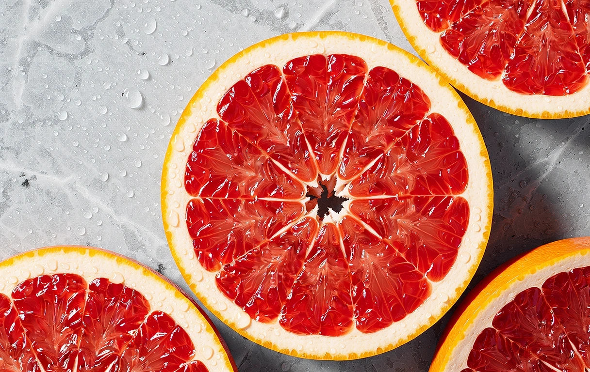 Frutas cítricas frescas