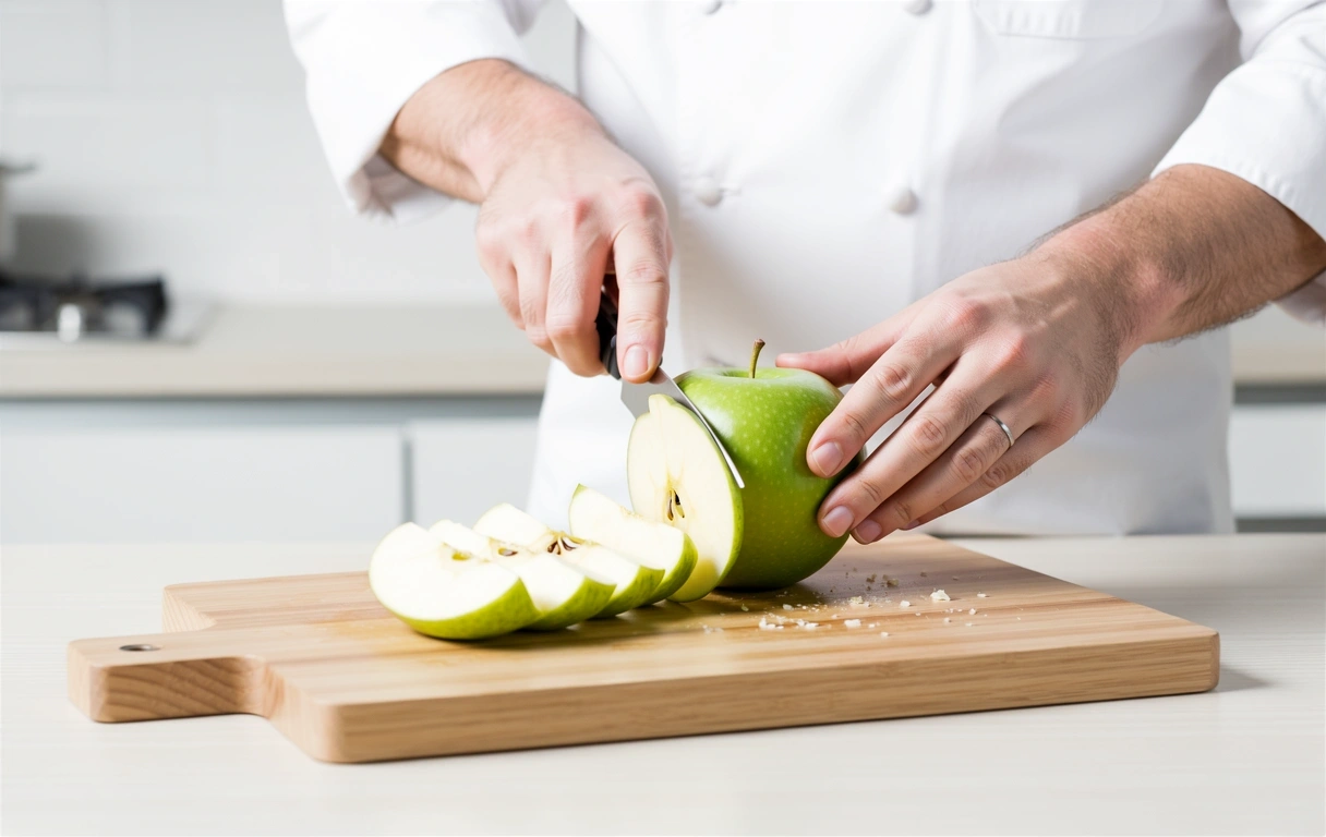 Manzana verde fresca